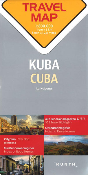 Kuba = Cuba : travel map Kunth Verlag
