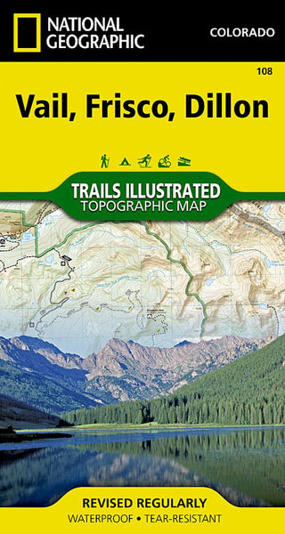 Vail, Frisco, Dillon Trails Illustrated Map National Geographic Maps