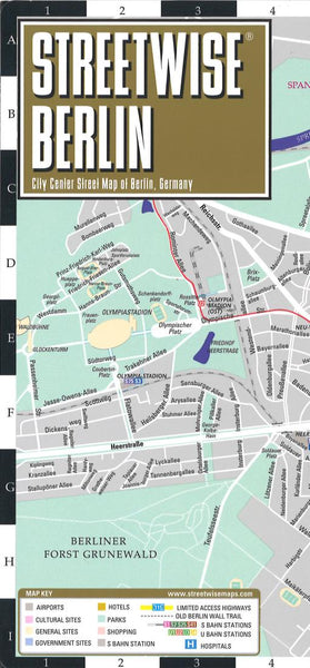 Streetwise Berlin : city center street map of Berlin, Germany Streetwise Maps, Inc