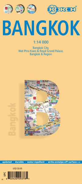 Bangkok : 1:14 000 : Bangkok City, Wat Phra Kaeo & Royal Grand Palace, Bangkok & Region Borch GmbH.