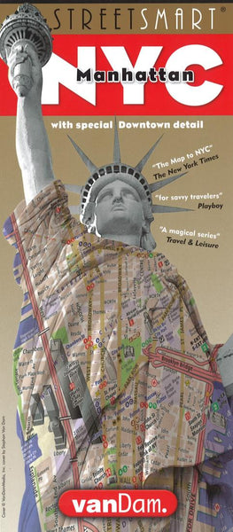 New York City,  Manhattan Downtown StreetSmart VanDam Maps