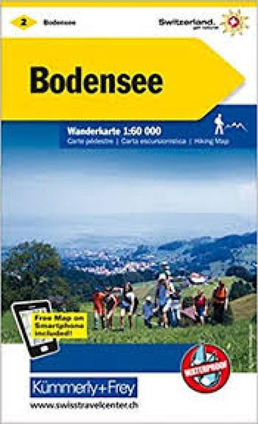 Bodensee : Switzerland Hiking Map #2 Hallwag Kummerly Frey AG