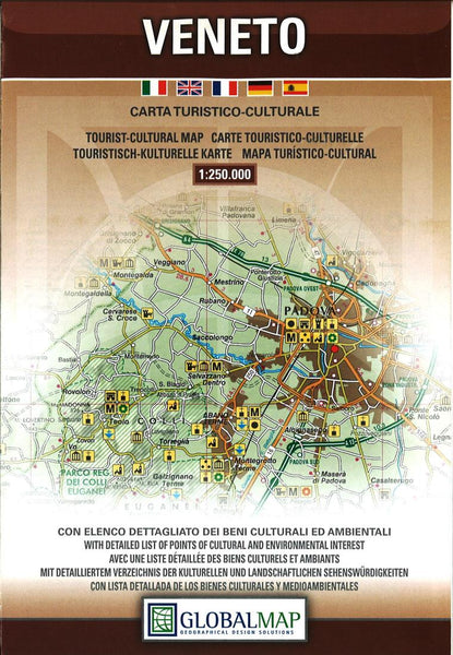 Veneto : carta turistico-culturale Litografia Artistica Cartografica