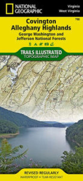 Covington and Alleghany Highlands, Virginia National Geographic Maps