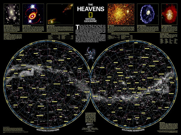 The Heavens Classic Wall Map National Geographic Maps