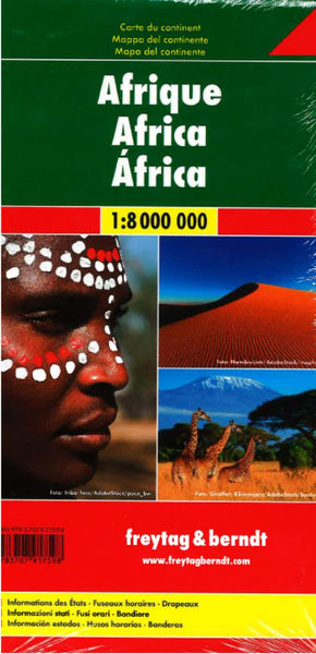 Africa : Continent map, 1:8,000,000 Freytag & Berndt