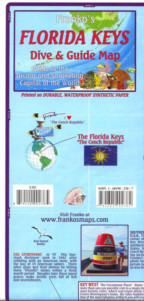 Franko's Florida Keys : dive & guide map Frankos Maps Ltd.