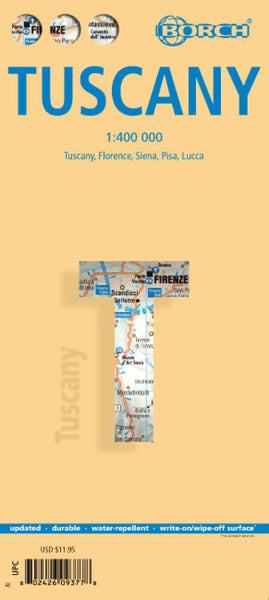 Tuscany, Italy Road Map Borch GmbH.