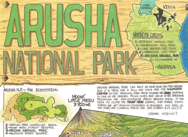 Arusha National Park Map GT Maps