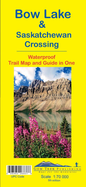 Bow Lake and Saskatchewan Crossing, Trail Map and Guide in One Gem Trek