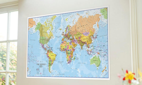 Political World Wall Map - Large Maps International Ltd.