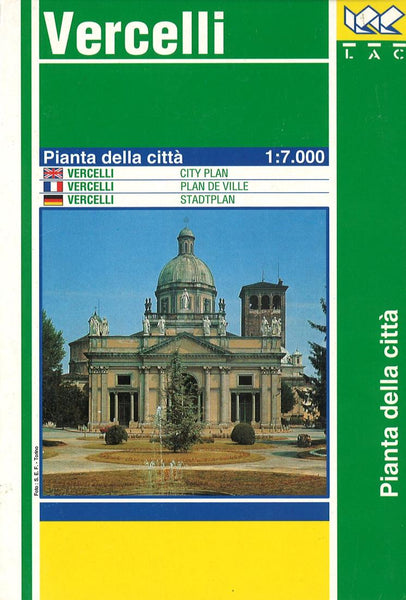 Vercelli : pianta della citta : 1:7,000 Litografia Artistica Cartografica