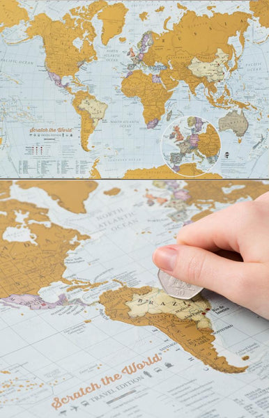 Scratch World Map Travel Edition Maps International Ltd.