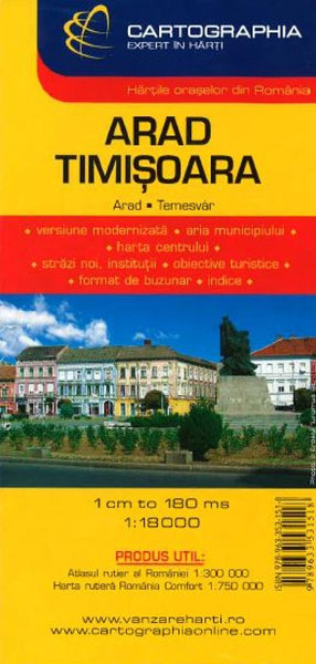 Arad Timioara Road Map Cartographia