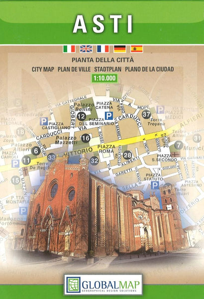 Asti : pianta della citta Litografia Artistica Cartografica