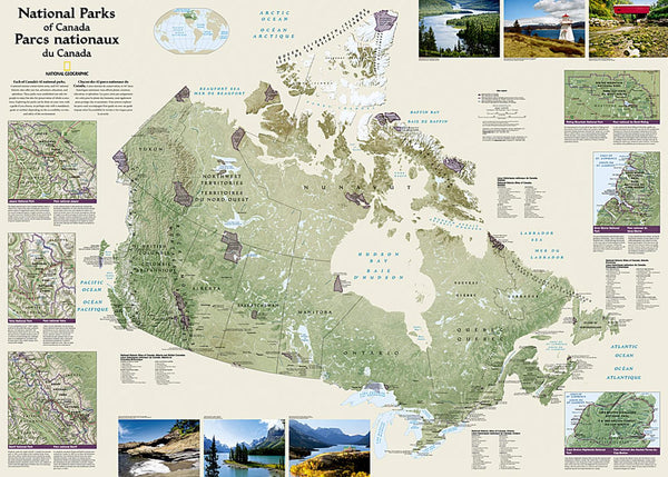 Canada National Parks [Laminated] National Geographic Maps