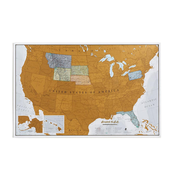 Scratch USA Wall Map Maps International Ltd.