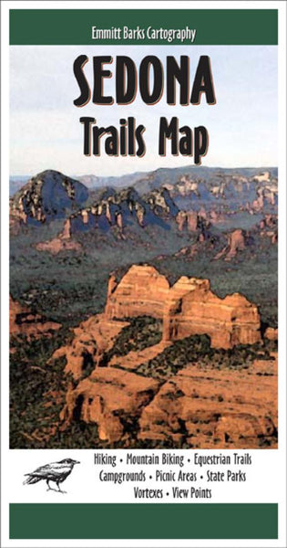 Sedona, AZ Trails Map Emmitt Barks Cartography