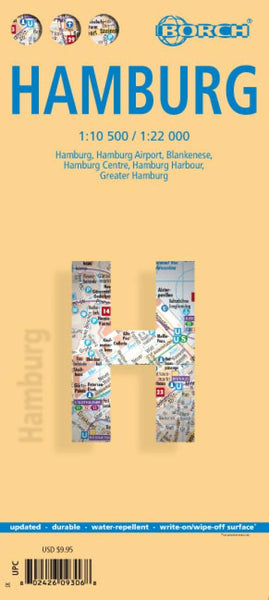 Hamburg, Germany City Map Borch GmbH.