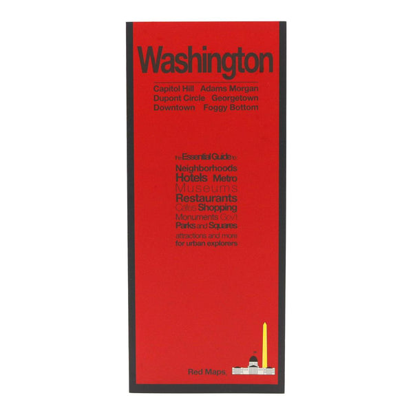 Washington, DC City Map Red Maps