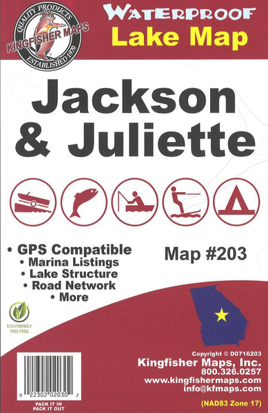 Jackson/Juliette, TN Fishing Map Kingfisher Maps, Inc.