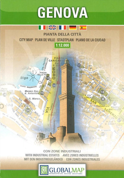 Genova : pianta della citta Litografia Artistica Cartografica