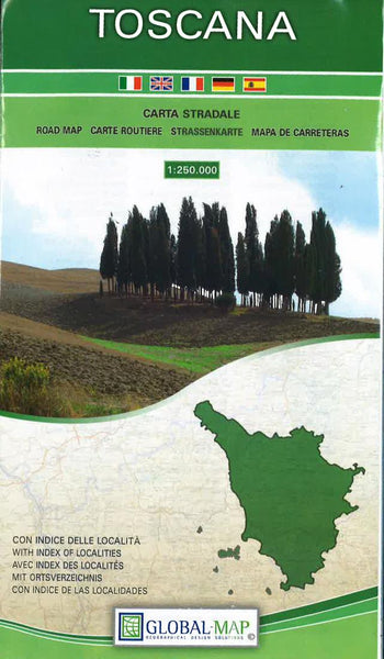 Toscana :  carta stradale Litografia Artistica Cartografica