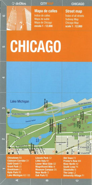 Chicago : Bilingual Street Map deDios Editores