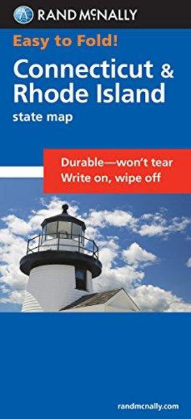 Connecticut and Rhode Island, Easy to Fold Rand McNally