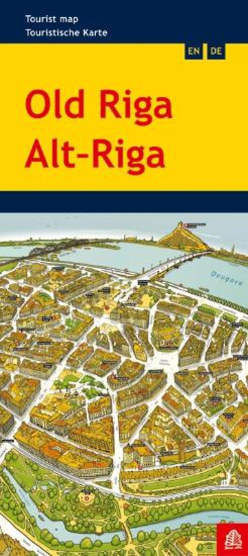 Old Riga : tourist map = Alt-Riga : touristische karte | Map Geek.com