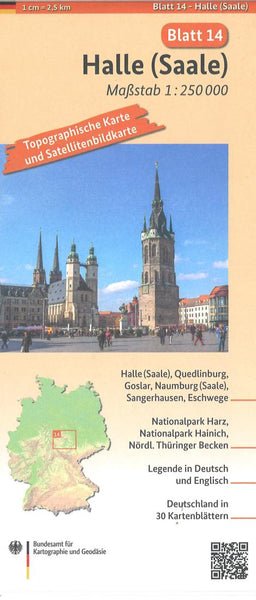 Halle (Saale) 1:250 000, blatt 14 Bundesamt für Kartographie und Geodäsie