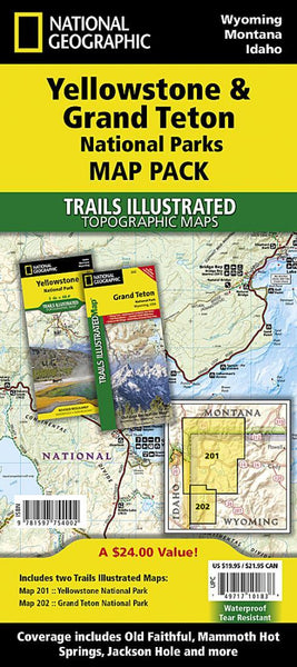 Yellowstone & Grand Teton National Parks : map pack National Geographic Maps