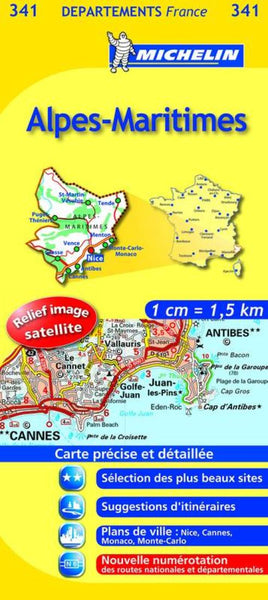 Alpes-Maritimes Road Map Michelin Maps and Guides