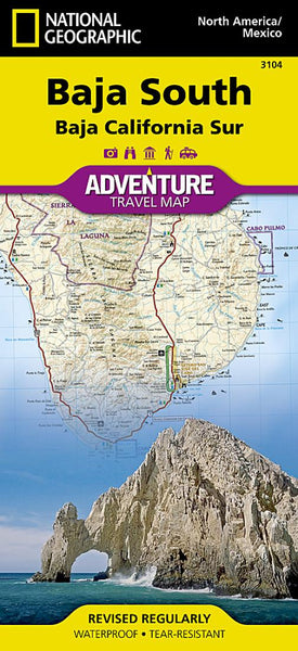 Baja California, South Adventure Map 3104 National Geographic Maps