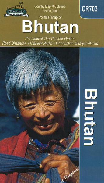 Political Map of Bhutan Himalayan MapHouse Pvt. Ltd