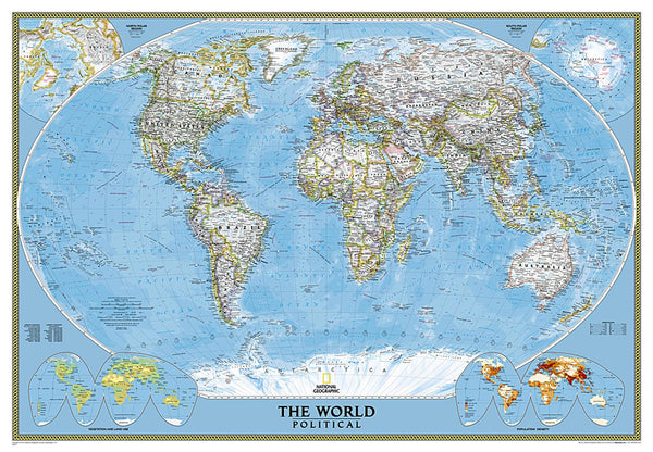 The world [classic mural] National Geographic Maps
