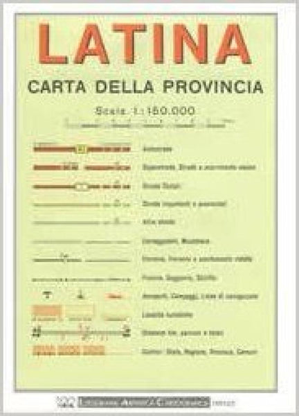 Latina : carta della provincia Litografia Artistica Cartografica