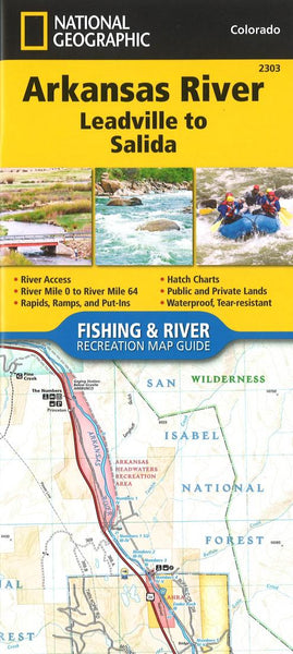 Arkansas River : Leadville to Salida National Geographic Maps