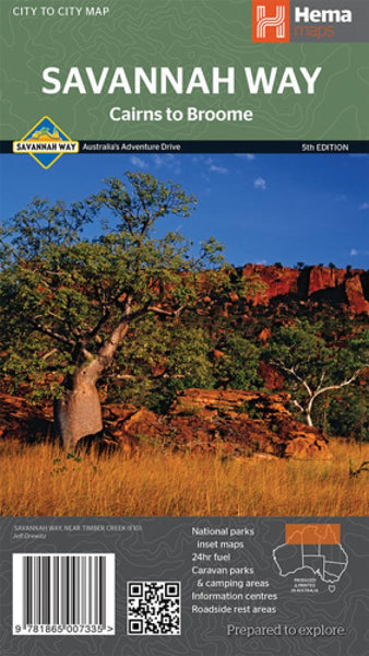 Savannah Way : Cairns to Broome Hema Maps