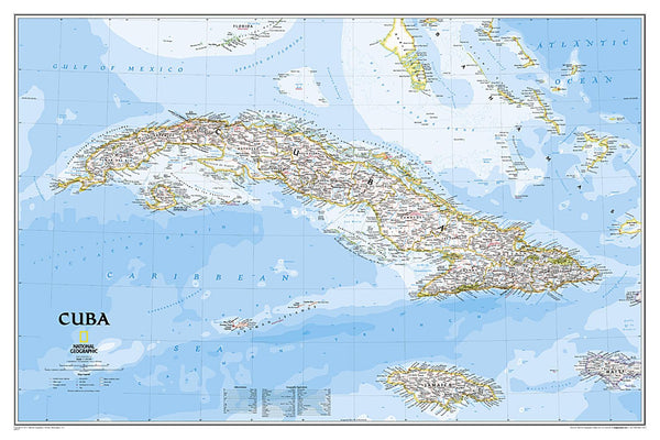 Cuba Classic Wall Map [Laminated] National Geographic Maps