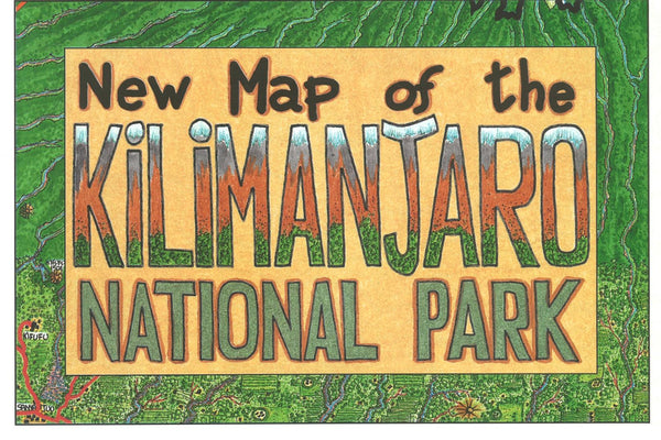 New Map of the Kilimanjaro National Park GT Maps