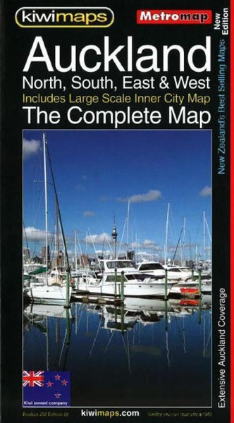 Auckland : north, south, east & west : the complete map Kiwi Maps