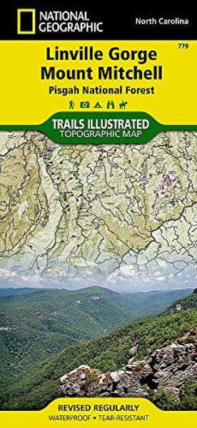 Linville Gorge, Mount Mitchell and Pisgah National Forest National Geographic Maps