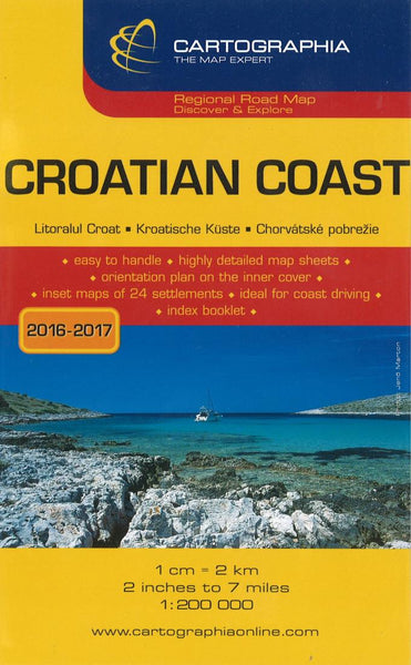 Croatian Coast Map Booklet = Horvát Tengerpart = Litoralul Croat = Kroatische Küste = Chorvátské pobreie = La côte croate Cartographia