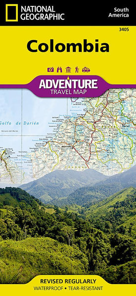 Colombia Adventure Map 3405 National Geographic Maps