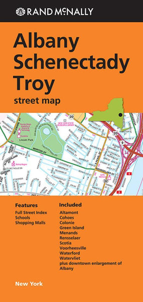 Albany, Schenectady and Troy, New York Rand McNally