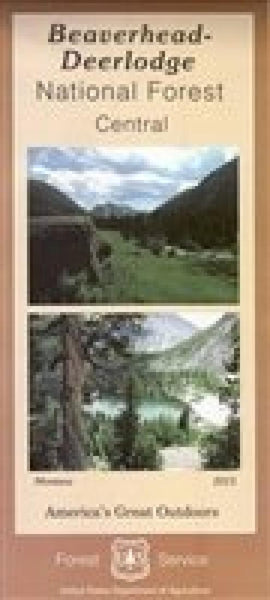 Beaverhead-Deerlodge National Forest Map - Central Section United States Forest Service