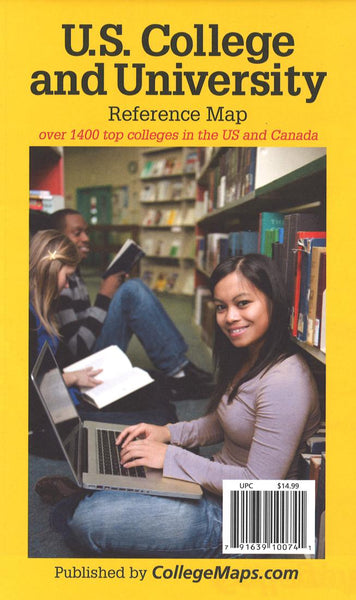U.S. college and university : reference map Hedberg Maps