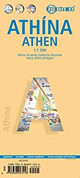 Athens, Greece City Map Borch GmbH.