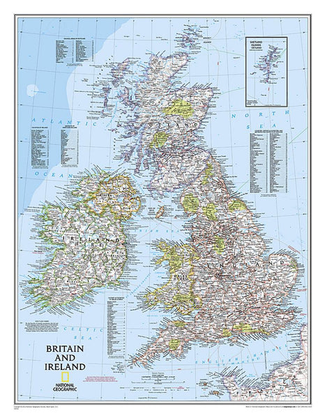 Britain and Ireland : political map National Geographic Maps